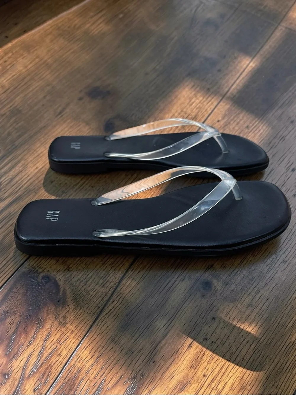 Gap Square-Toe Jelly Flip Flops Size 9